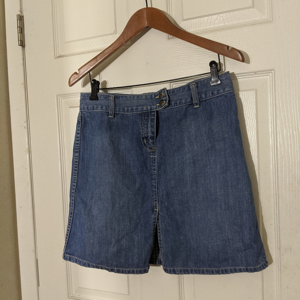 Halogen Jean Mini Skirt